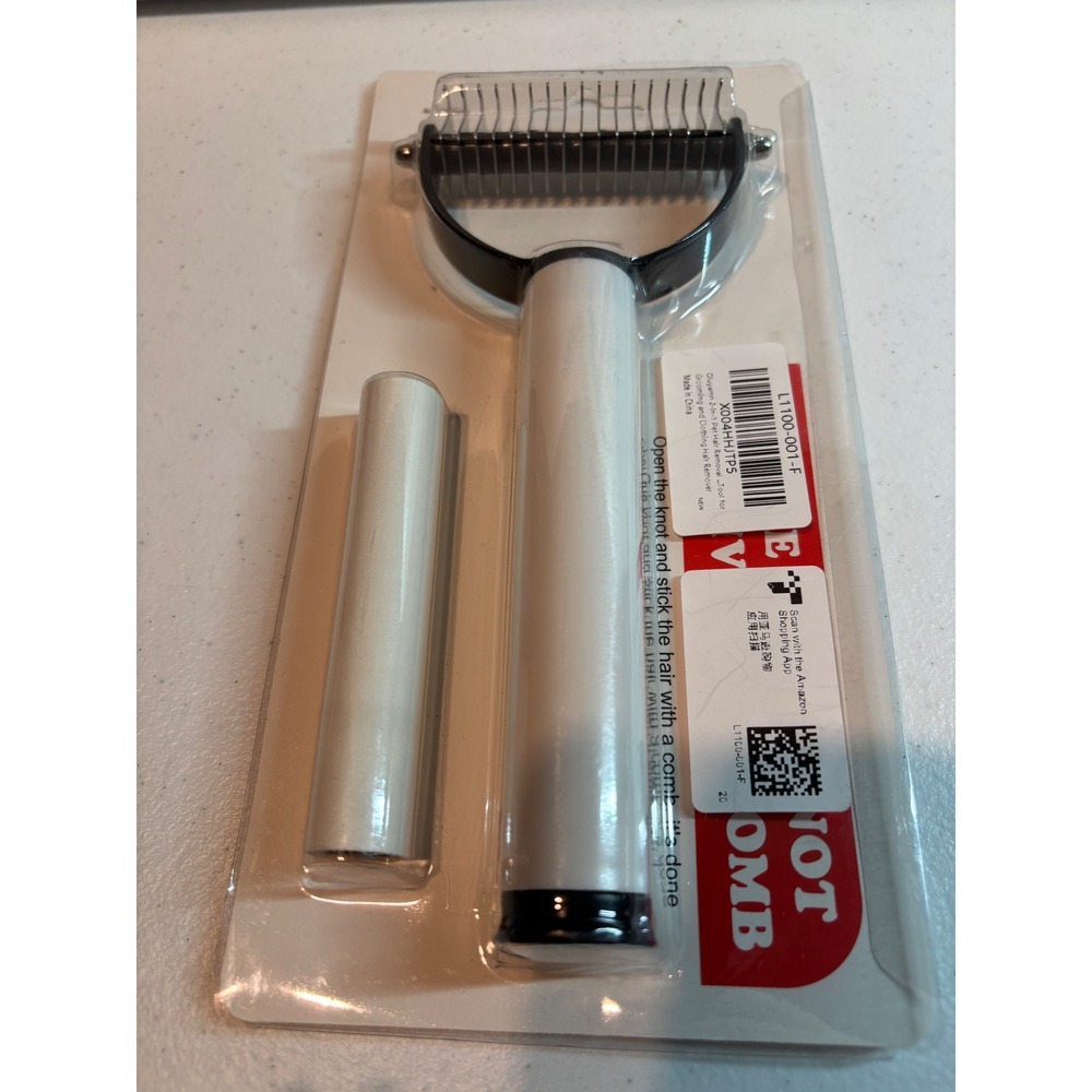 Double Sided Knot Adhesive Hair Comb Grooming Tool for‎ Pets NEW